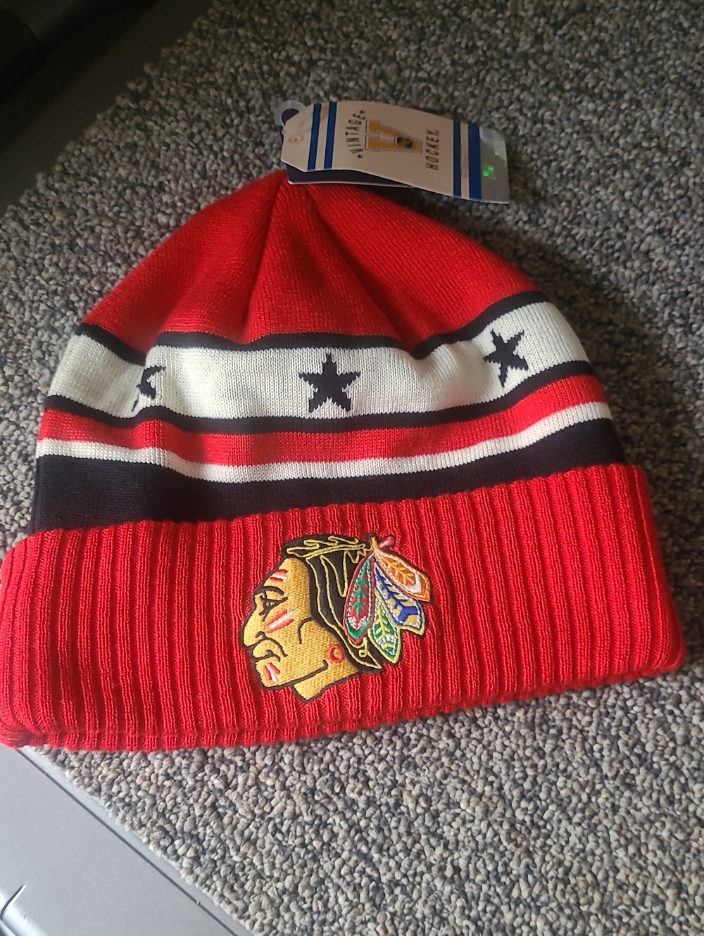 Vintage Chicago Blackhawks Hockey Hat, NWT, Unisex